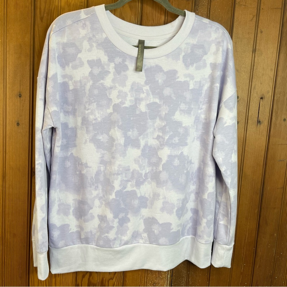⭐️Mondetta Purple Soft Crew Neck Sweatshirt, Relaxed Fit, Large